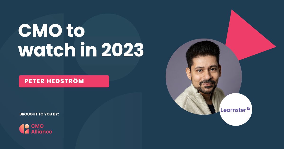Peter Hedström CMO to Watch in 2023 badge