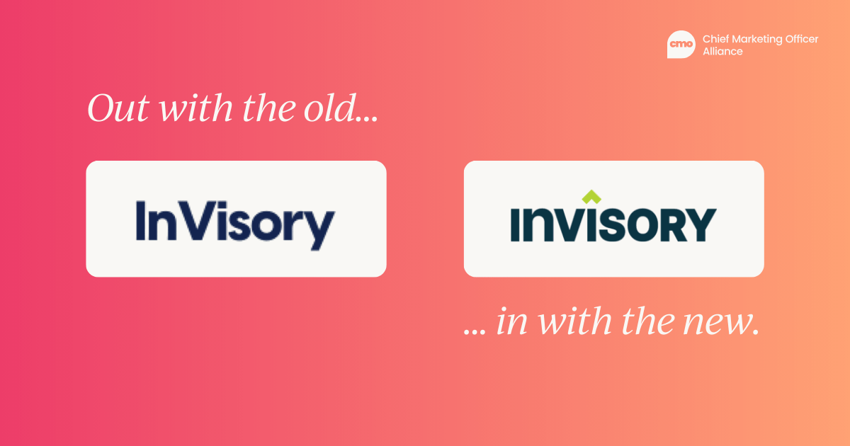 Image showing the old Invisory logo alongside the new one