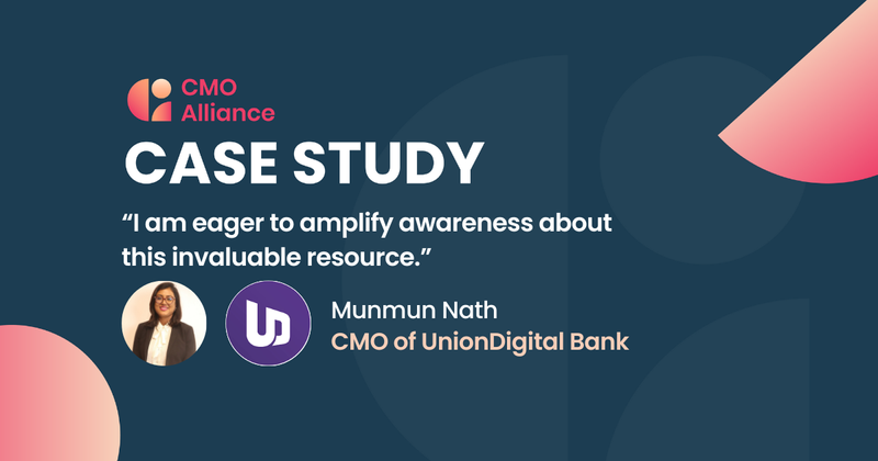 CMO Alliance Ambassador case study: "I am eager to amplify awareness about this invaluable resource", Munmun Nath