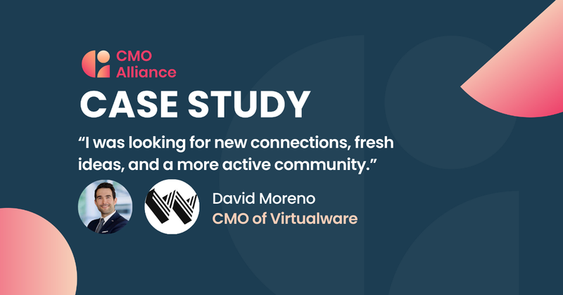 CMO Alliance Ambassador case study: "I was looking for new connections, fresh ideas, and a more active community", David Moreno